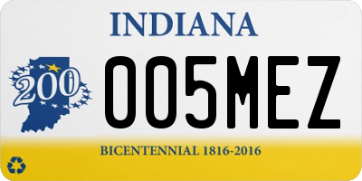 IN license plate 005MEZ