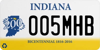 IN license plate 005MHB