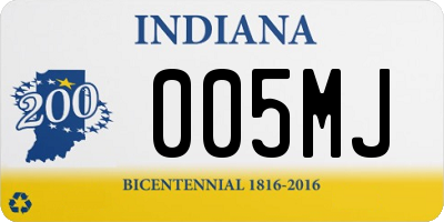 IN license plate 005MJ