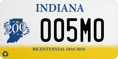 IN license plate 005MO