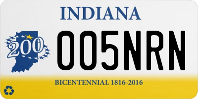 IN license plate 005NRN