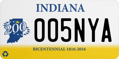 IN license plate 005NYA