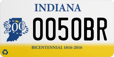 IN license plate 005OBR