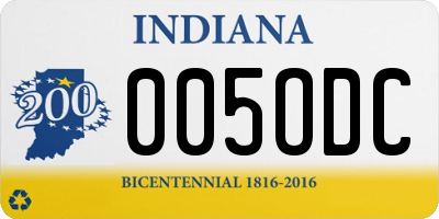 IN license plate 005ODC