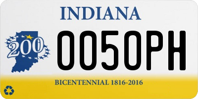 IN license plate 005OPH