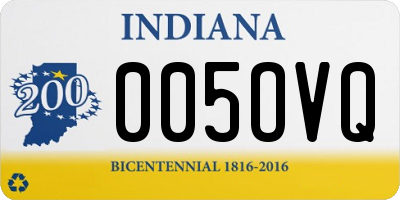 IN license plate 005OVQ