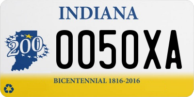 IN license plate 005OXA
