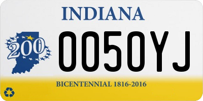 IN license plate 005OYJ