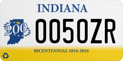 IN license plate 005OZR