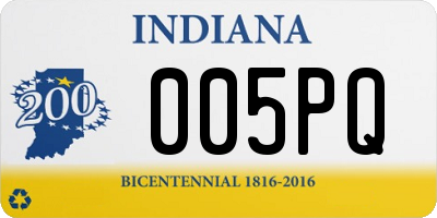 IN license plate 005PQ