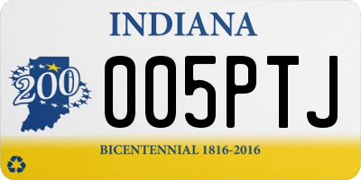 IN license plate 005PTJ