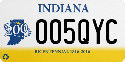IN license plate 005QYC