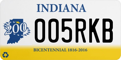 IN license plate 005RKB