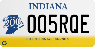 IN license plate 005RQE