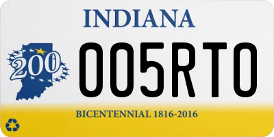 IN license plate 005RTO