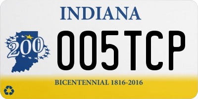 IN license plate 005TCP
