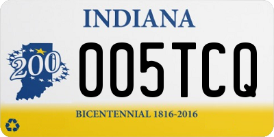 IN license plate 005TCQ