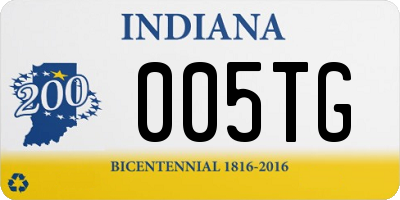 IN license plate 005TG