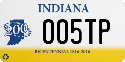 IN license plate 005TP
