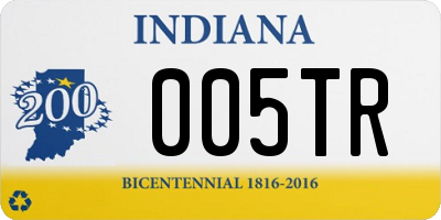 IN license plate 005TR