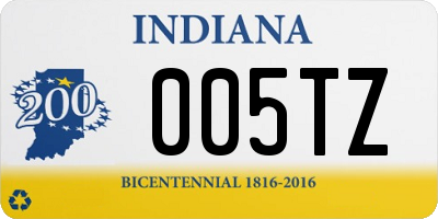 IN license plate 005TZ