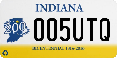 IN license plate 005UTQ