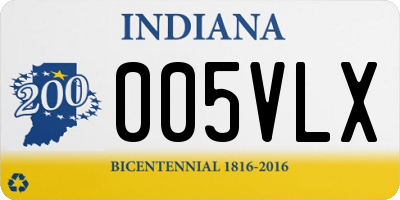 IN license plate 005VLX
