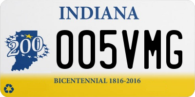 IN license plate 005VMG