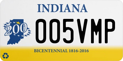 IN license plate 005VMP