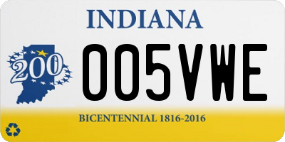 IN license plate 005VWE
