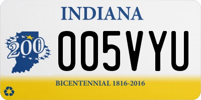 IN license plate 005VYU