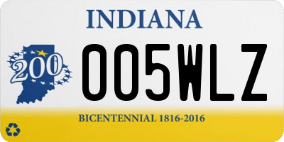 IN license plate 005WLZ