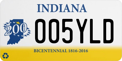 IN license plate 005YLD