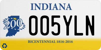 IN license plate 005YLN