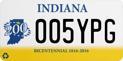 IN license plate 005YPG