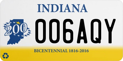 IN license plate 006AQY