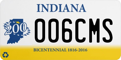 IN license plate 006CMS