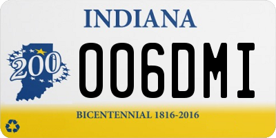 IN license plate 006DMI