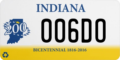 IN license plate 006DO