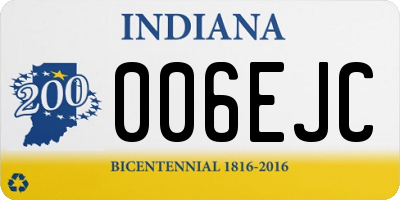 IN license plate 006EJC