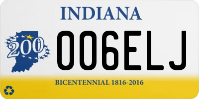 IN license plate 006ELJ