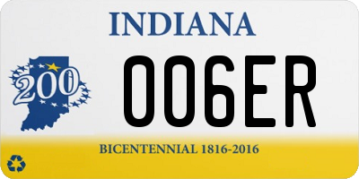 IN license plate 006ER