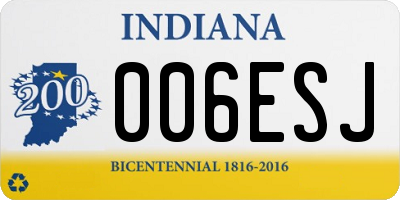IN license plate 006ESJ