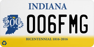 IN license plate 006FMG