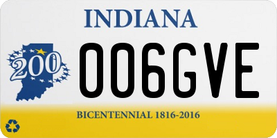 IN license plate 006GVE