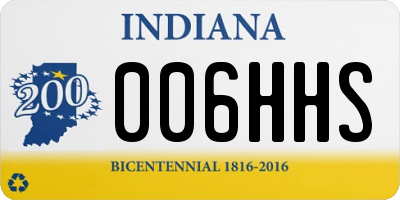 IN license plate 006HHS