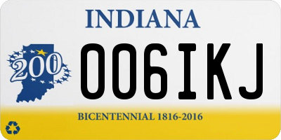 IN license plate 006IKJ