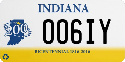 IN license plate 006IY
