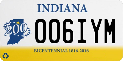 IN license plate 006IYM