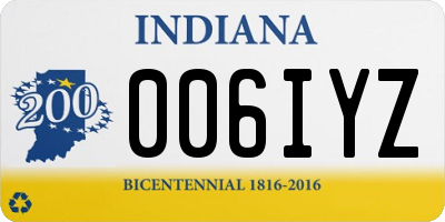 IN license plate 006IYZ